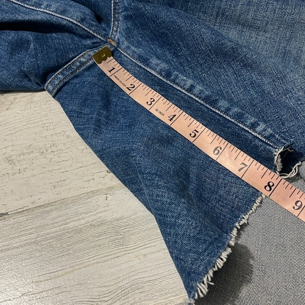 Madewell High- Rise Denim Shorts Mid- Length Size 37 NWT - Picture 10 of 11
